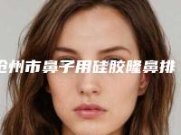 沧州市鼻子用硅胶隆鼻排行榜前十榜单大分享-沧州徐海凤医疗美容诊所评价高